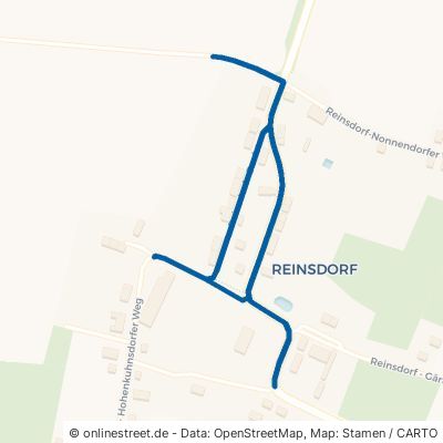 Reinsdorf - Dorfstraße Niederer Fläming Reinsdorf 