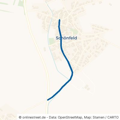 Dorfstraße Großrinderfeld Schönfeld 