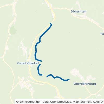 Weißeritzhangweg Altenberg Kipsdorf 