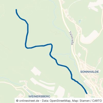 Mittlerer Buchwaldweg Elzach Weinersberg 