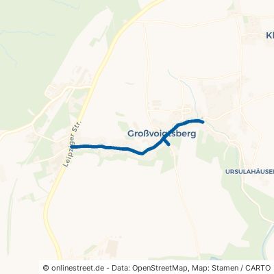 Glückauf-Straße Großschirma Kleinvoigtsberg 