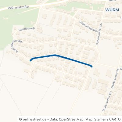 Gemmingenstraße Pforzheim Würm 