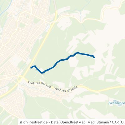 Kirchrainweg Schopfheim Eichen 