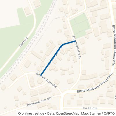 Siedlungsstraße Satteldorf Ellrichshausen 