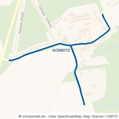 Korbitzer Straße Meißen Korbitz 
