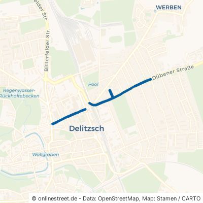 Dübener Straße Delitzsch Lindenhayn 