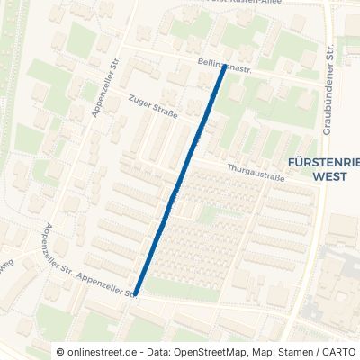 Tessiner Straße München Thalk.Obersendl.-Forsten-Fürstenr.-Solln 