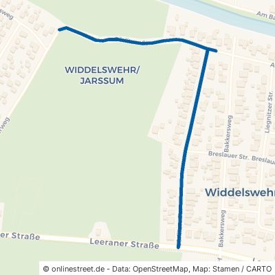 Görlitzer Straße Emden Widdelswehr/Jarßum 