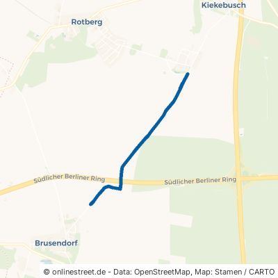 Straße Von Karlshof Nach Brusendorf Mittenwalde Rotberg 