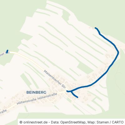 Bergstraße Bad Liebenzell Beinberg 