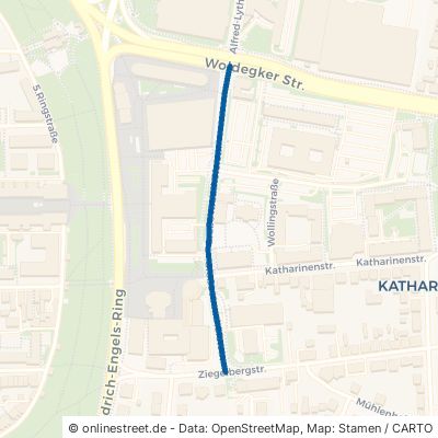 Große Krauthöferstraße Neubrandenburg Katharinenviertel 