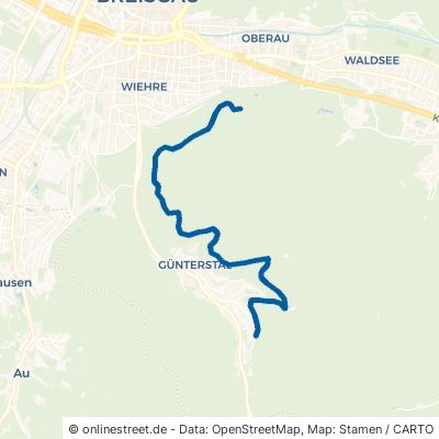 Waldfahrstraße Wasserschlößle-Kyburg 79100 Freiburg im Breisgau Günterstal 
