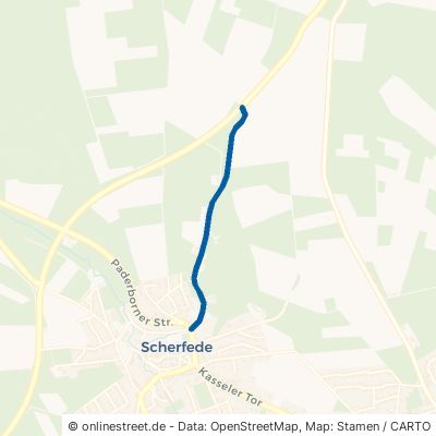 Driburger Straße Warburg Scherfede 