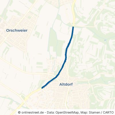 Bundesstraße Ettenheim Altdorf 