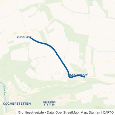 Hohe Straße Künzelsau Mäusdorf 