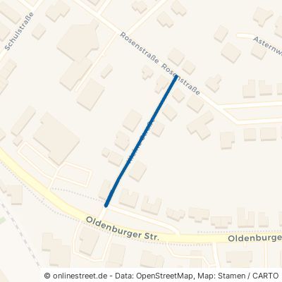 Kleine Straße Quakenbrück Hengelage 
