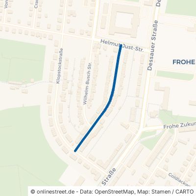 Mörikestraße 06118 Halle (Saale) Frohe Zukunft Stadtbezirk Nord