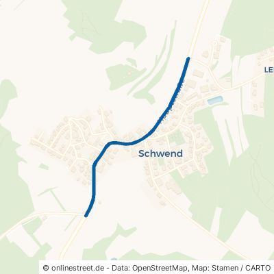 Hauptstraße Birgland Schwend 