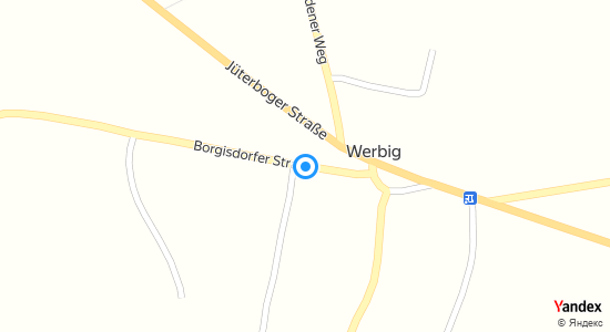 Werbig - Borgisdorfer Straße 14913 Niederer Fläming Werbig 