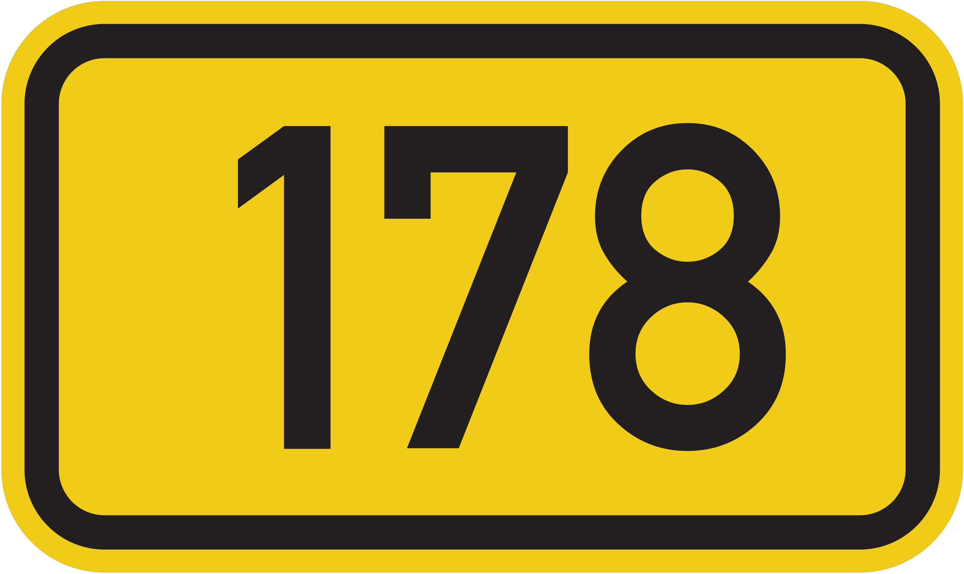 Straßenschild Bundesstraße 178