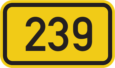 Straßenschild Bundesstraße 239