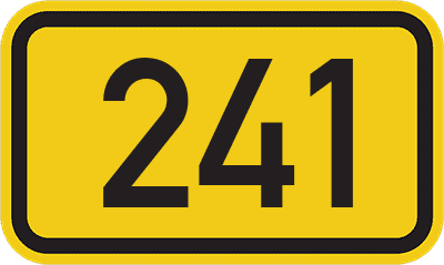 Straßenschild Bundesstraße 241