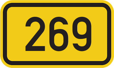 Straßenschild Bundesstraße 269