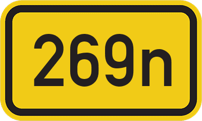 Straßenschild Bundesstraße 269n