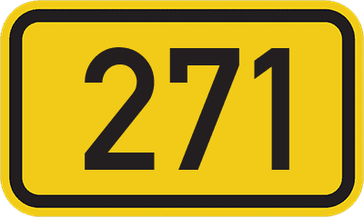 Straßenschild Bundesstraße 271