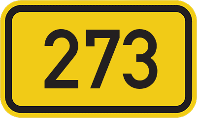 Straßenschild Bundesstraße 273