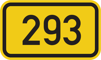 Straßenschild Bundesstraße 293