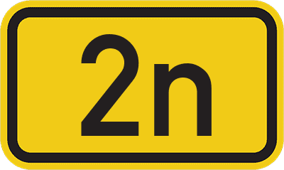 Straßenschild Bundesstraße 2n