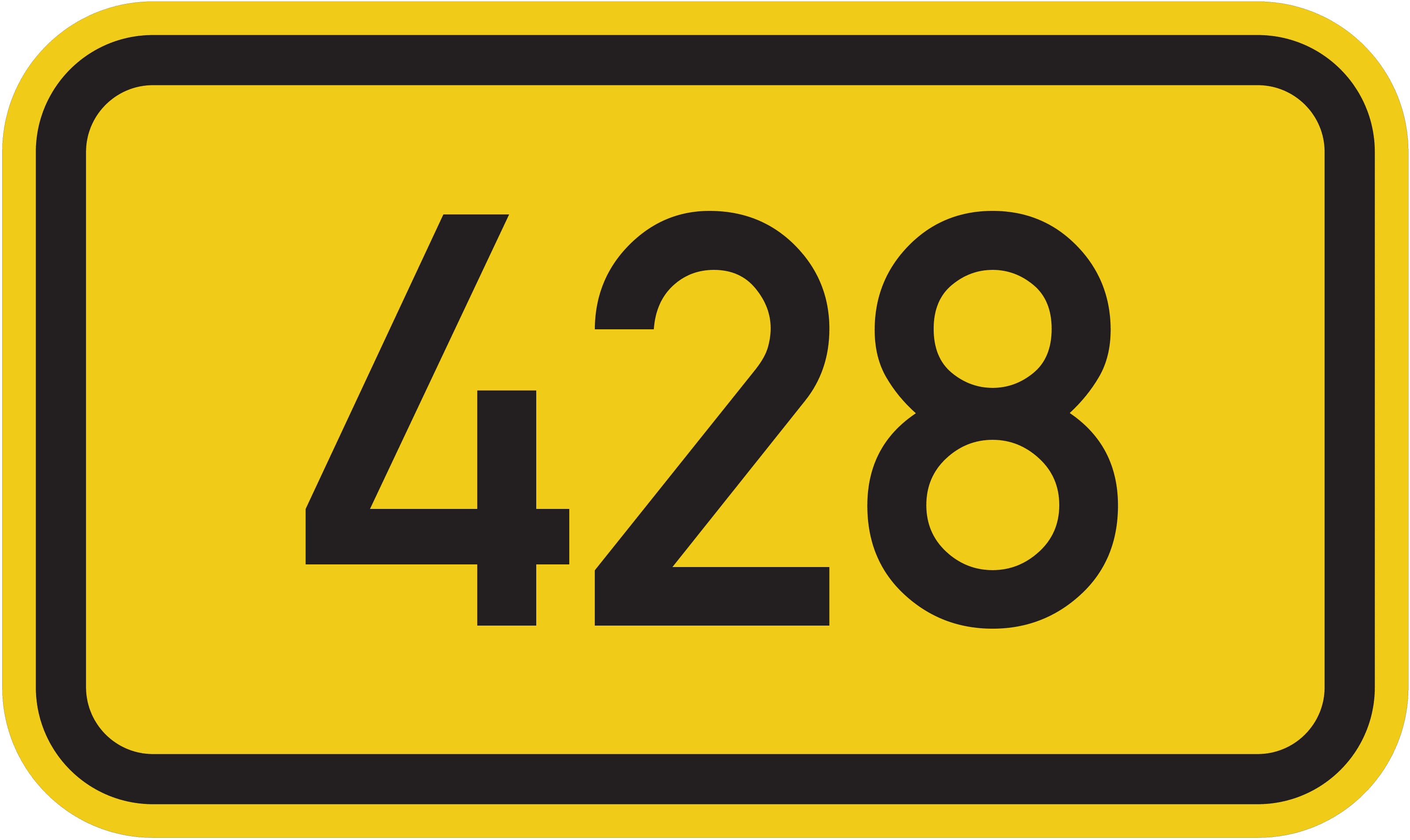 Straßenschild Bundesstraße 428