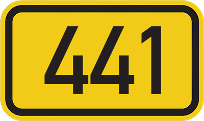 Straßenschild Bundesstraße 441