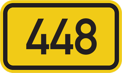 Straßenschild Bundesstraße 448