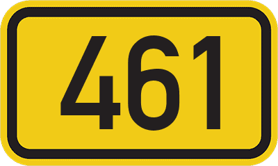 Straßenschild Bundesstraße 461