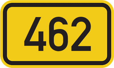Straßenschild Bundesstraße 462