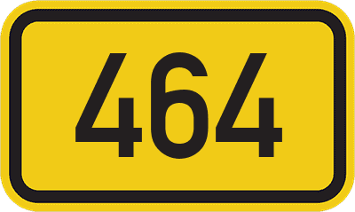 Straßenschild Bundesstraße 464