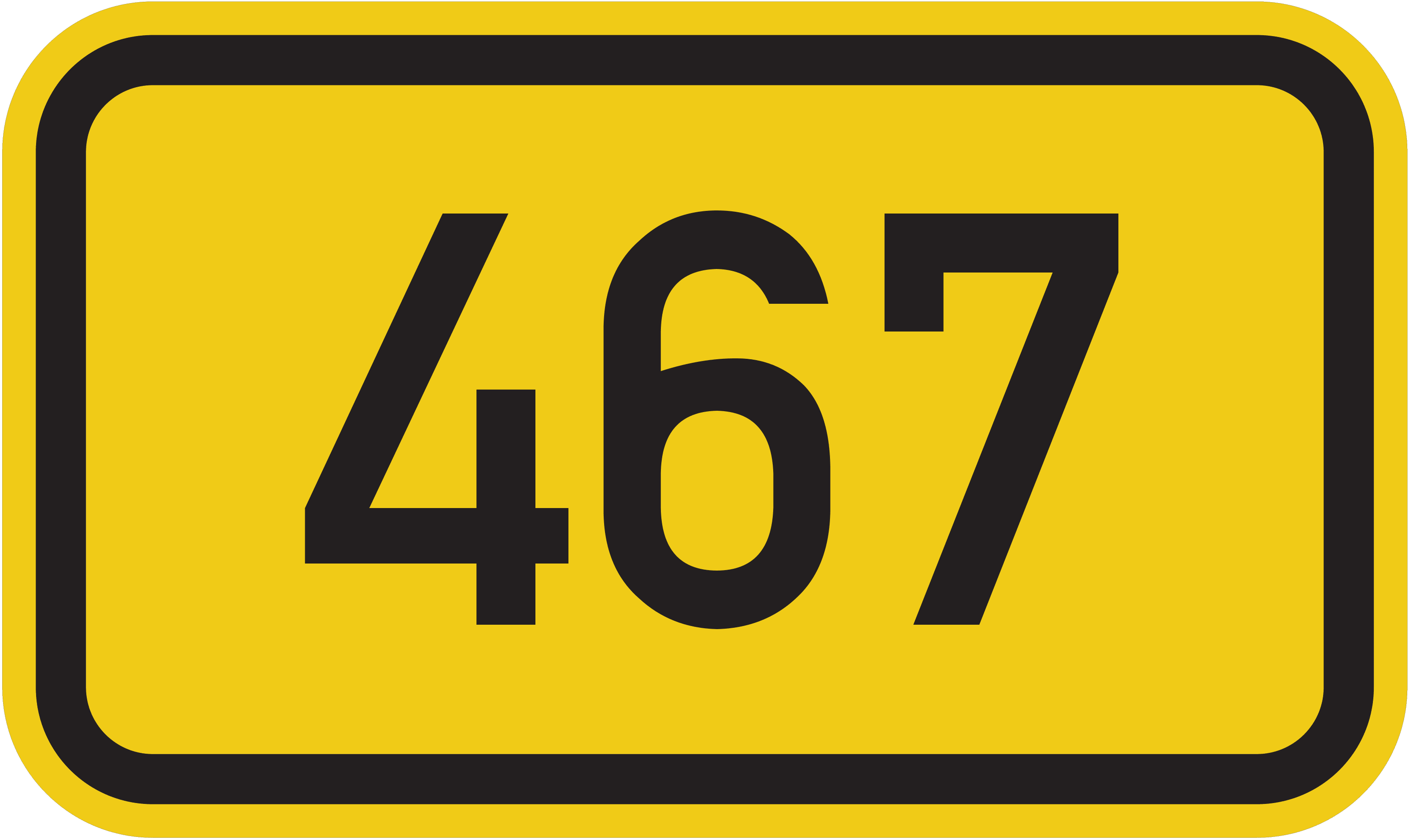 Straßenschild Bundesstraße 467