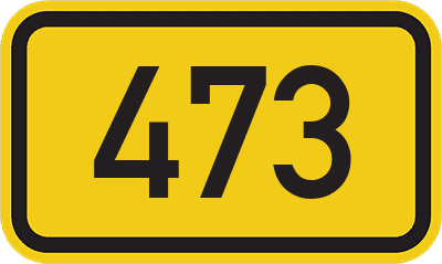 Straßenschild Bundesstraße 473