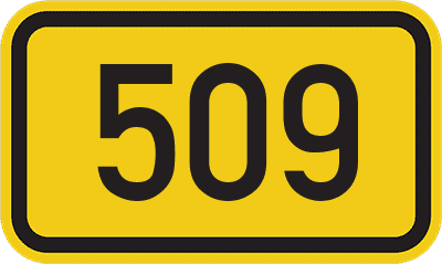 Straßenschild Bundesstraße 509