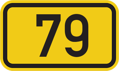 Straßenschild Bundesstraße 79