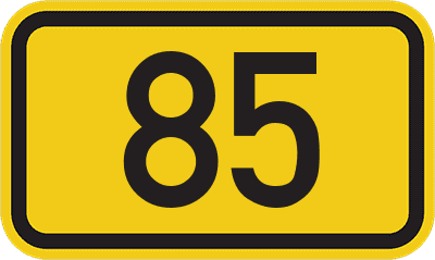 Straßenschild Bundesstraße 85