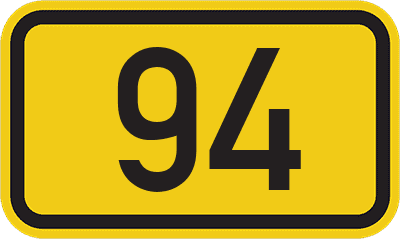 Straßenschild Bundesstraße 94