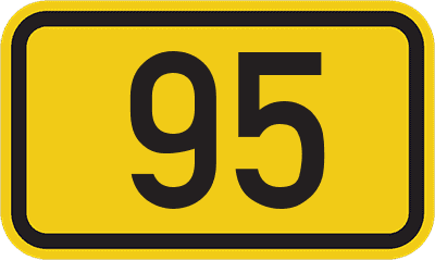 Straßenschild Bundesstraße 95