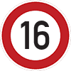 Schild 16. Geburtstag