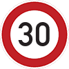 Höchstgeschwindigkeit: 30 km/h