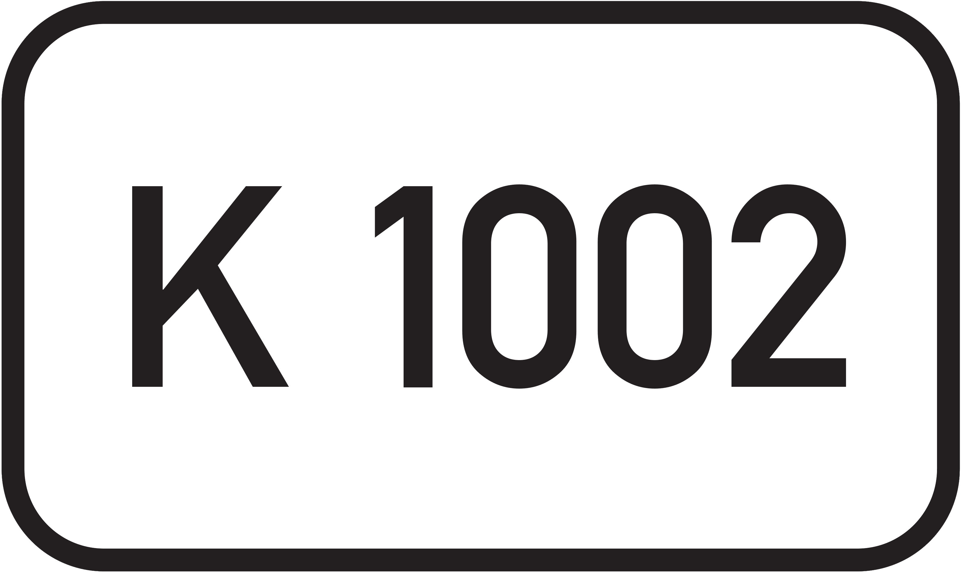 Straßenschild Kreisstraße K 1002