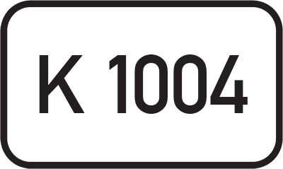 Straßenschild Kreisstraße K 1004