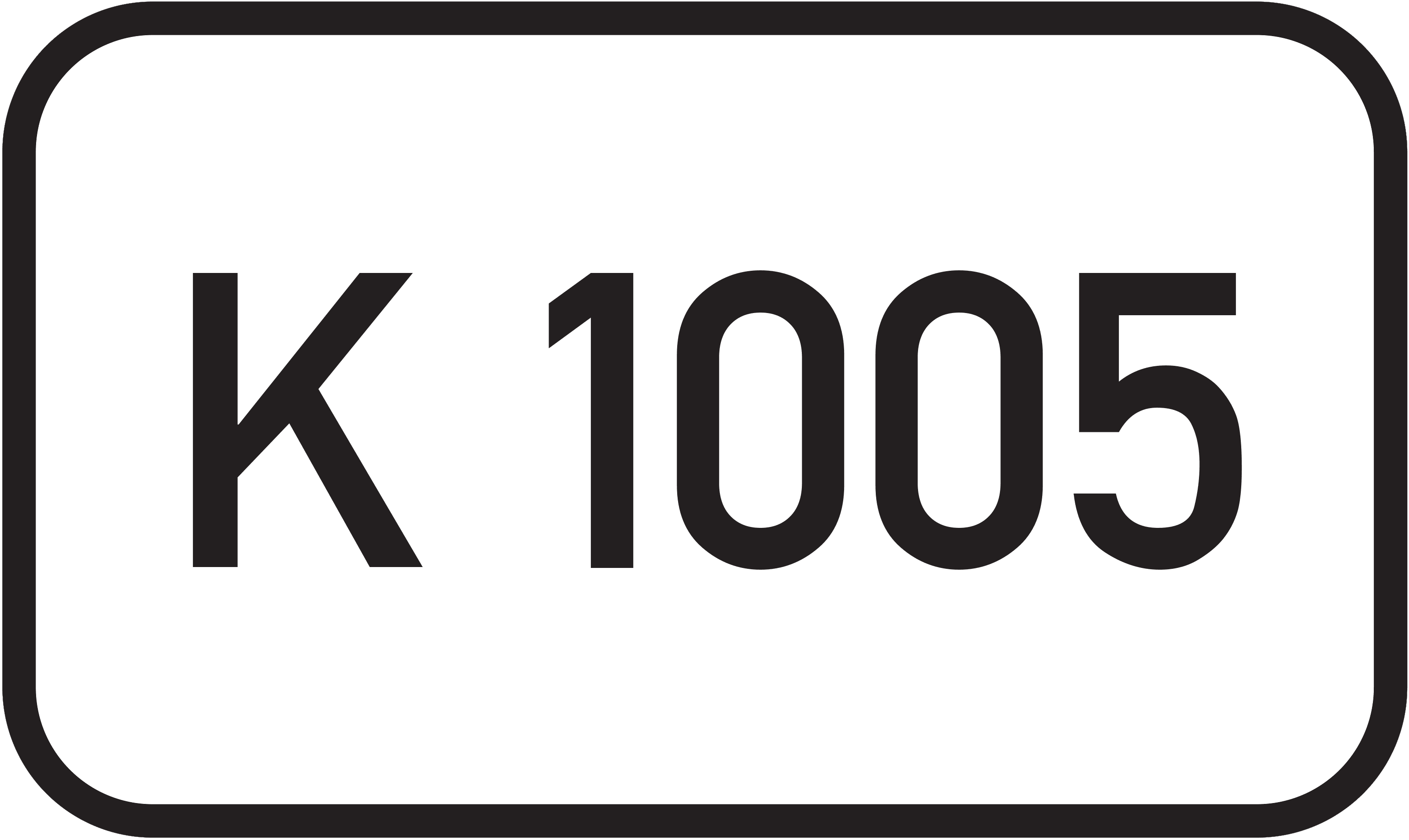 Straßenschild Kreisstraße K 1005
